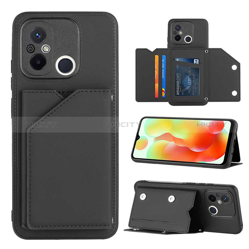 Coque Luxe Cuir Housse Etui YB1 pour Xiaomi Redmi 11A 4G Noir Plus