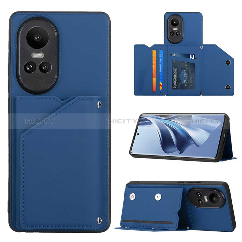 Coque Luxe Cuir Housse Etui YB2 pour Oppo Reno10 5G Plus