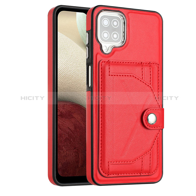 Coque Luxe Cuir Housse Etui YB2 pour Samsung Galaxy A12 Nacho Plus