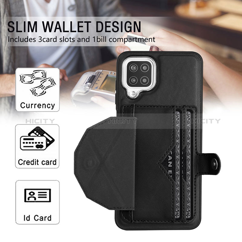 Coque Luxe Cuir Housse Etui YB2 pour Samsung Galaxy F12 Plus