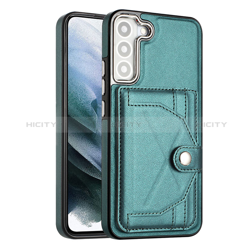 Coque Luxe Cuir Housse Etui YB2 pour Samsung Galaxy S21 FE 5G Plus