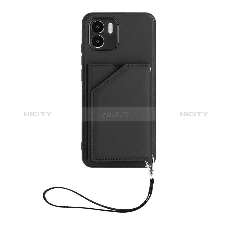 Coque Luxe Cuir Housse Etui YB2 pour Xiaomi Poco C50 Noir Plus