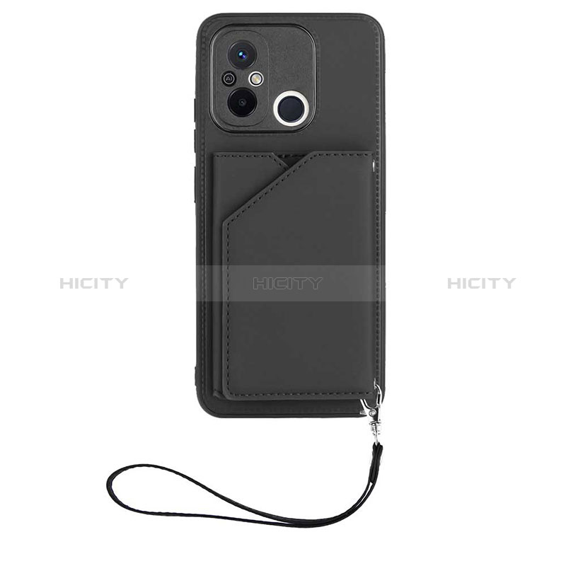 Coque Luxe Cuir Housse Etui YB2 pour Xiaomi Poco C55 Noir Plus