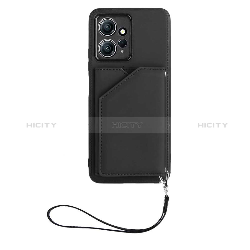 Coque Luxe Cuir Housse Etui YB2 pour Xiaomi Redmi Note 12 4G Noir Plus