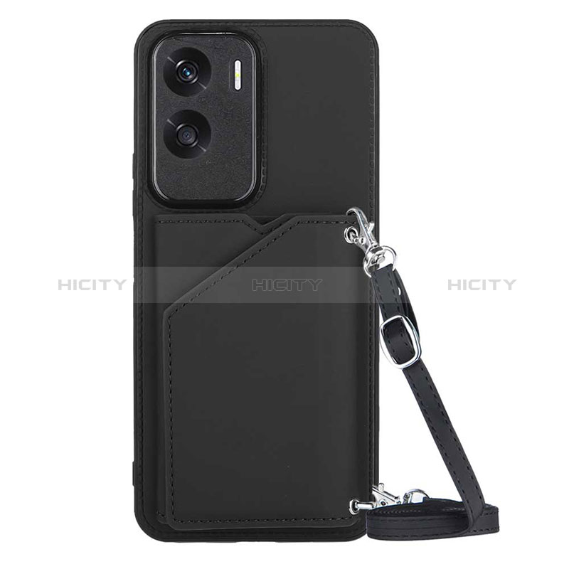 Coque Luxe Cuir Housse Etui YB3 pour Huawei Honor 90 Lite 5G Noir Plus