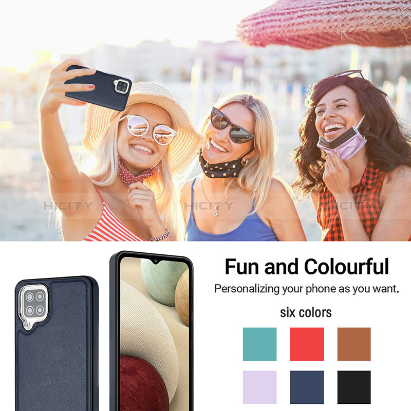 Coque Luxe Cuir Housse Etui YB3 pour Samsung Galaxy A12 5G Plus