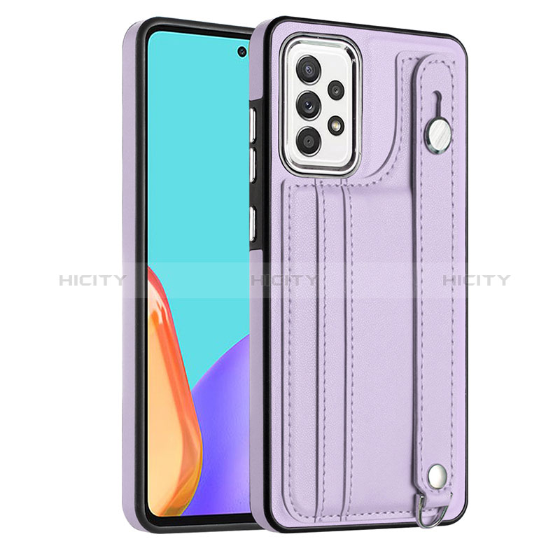 Coque Luxe Cuir Housse Etui YB3 pour Samsung Galaxy A32 4G Violet Plus