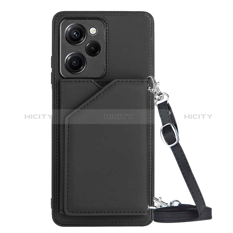 Coque Luxe Cuir Housse Etui YB3 pour Xiaomi Poco X5 Pro 5G Noir Plus