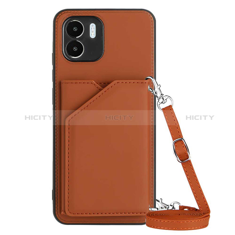 Coque Luxe Cuir Housse Etui YB3 pour Xiaomi Redmi A1 Marron Plus