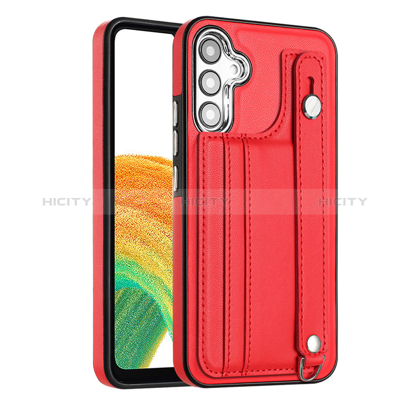 Coque Luxe Cuir Housse Etui YB4 pour Samsung Galaxy A34 5G Rouge Plus