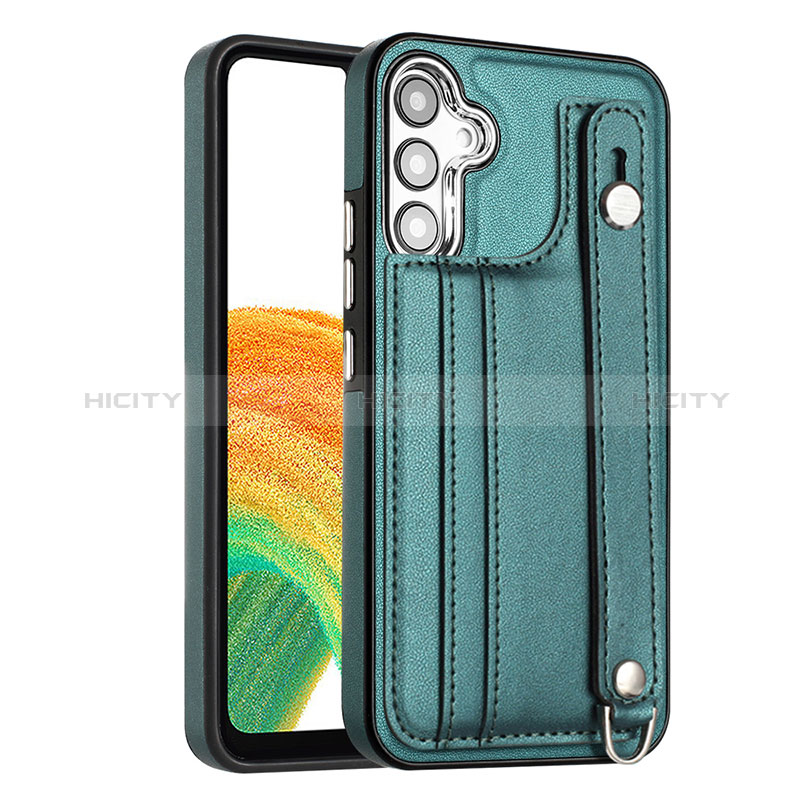 Coque Luxe Cuir Housse Etui YB4 pour Samsung Galaxy A34 5G Vert Plus