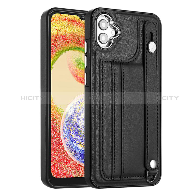 Coque Luxe Cuir Housse Etui YB4 pour Samsung Galaxy F04 Noir Plus