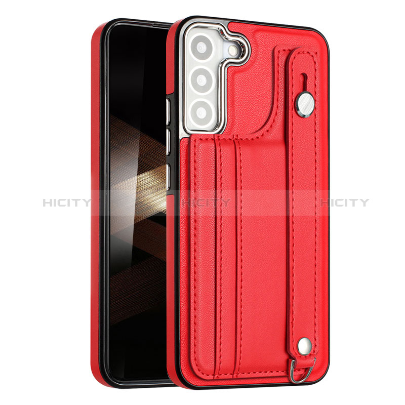 Coque Luxe Cuir Housse Etui YB4 pour Samsung Galaxy S24 5G Rouge Plus