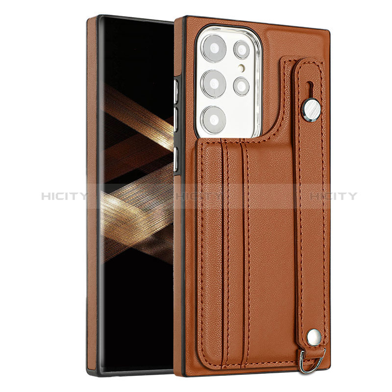 Coque Luxe Cuir Housse Etui YB4 pour Samsung Galaxy S24 Ultra 5G Plus