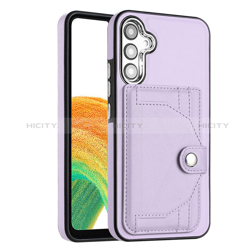 Coque Luxe Cuir Housse Etui YB5 pour Samsung Galaxy A54 5G Violet Plus