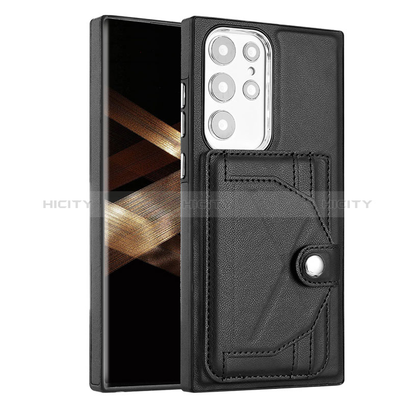 Coque Luxe Cuir Housse Etui YB5 pour Samsung Galaxy S24 Ultra 5G Plus