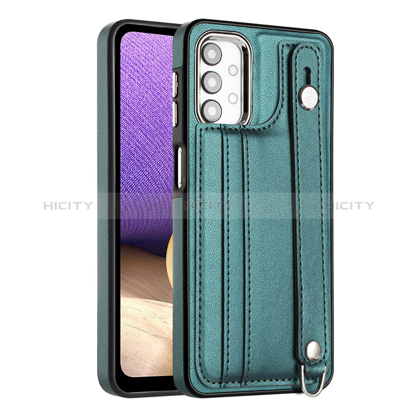 Coque Luxe Cuir Housse Etui YB6 pour Samsung Galaxy A23 4G Vert Plus