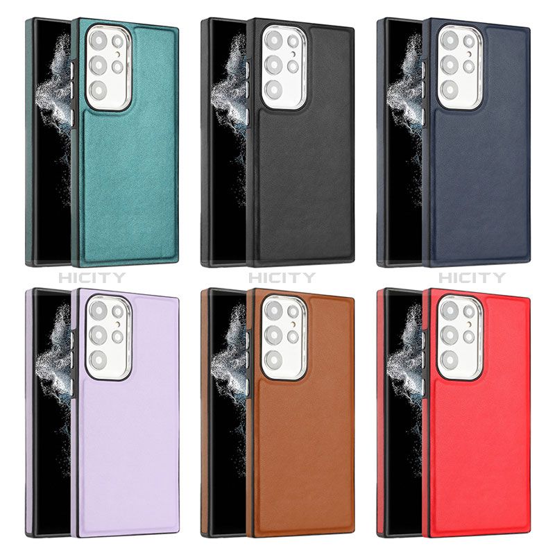 Coque Luxe Cuir Housse Etui YB6 pour Samsung Galaxy S23 Ultra 5G Plus