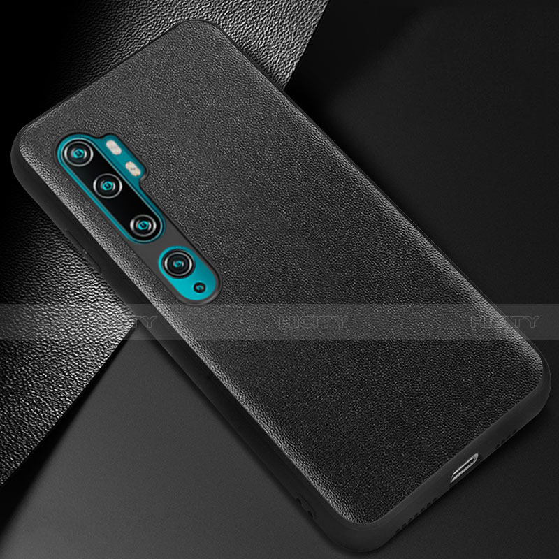 Coque Luxe Cuir Housse Etui Z02 pour Xiaomi Mi Note 10 Pro Noir Plus