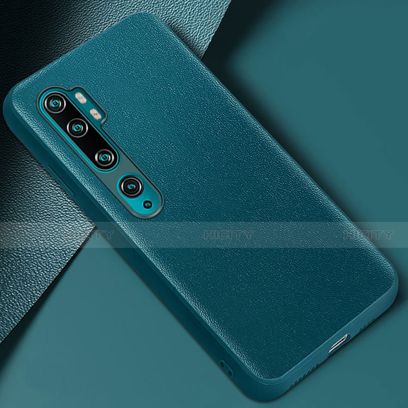 Coque Luxe Cuir Housse Etui Z02 pour Xiaomi Mi Note 10 Vert Plus