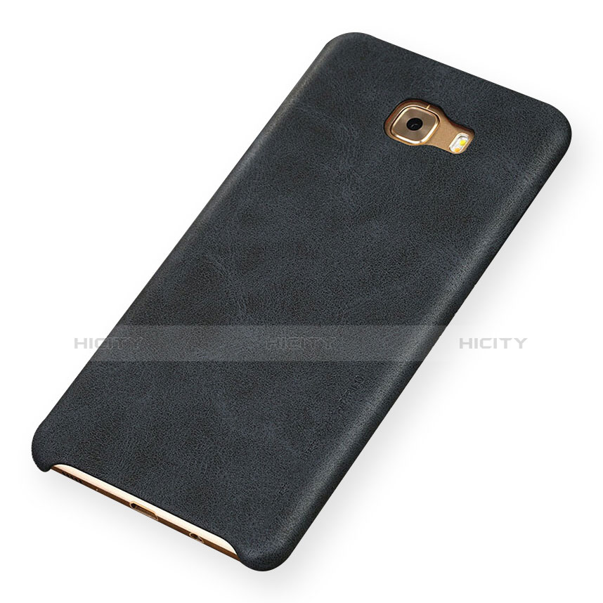 Coque Luxe Cuir Housse L01 pour Samsung Galaxy C9 Pro C9000 Noir Plus