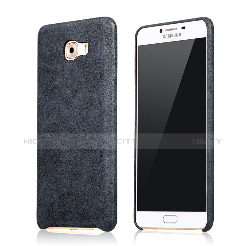 Coque Luxe Cuir Housse L01 pour Samsung Galaxy C9 Pro C9000 Noir Plus