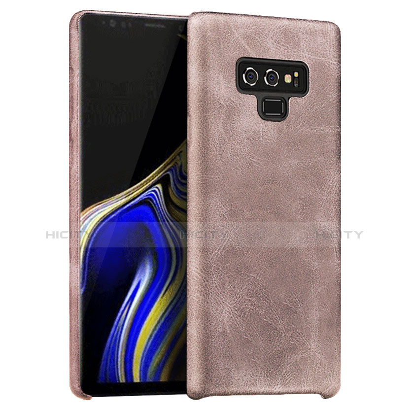 Coque Luxe Cuir Housse L01 pour Samsung Galaxy Note 9 Or Rose Plus