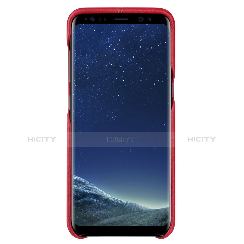 Coque Luxe Cuir Housse L01 pour Samsung Galaxy S8 Plus Rouge Plus