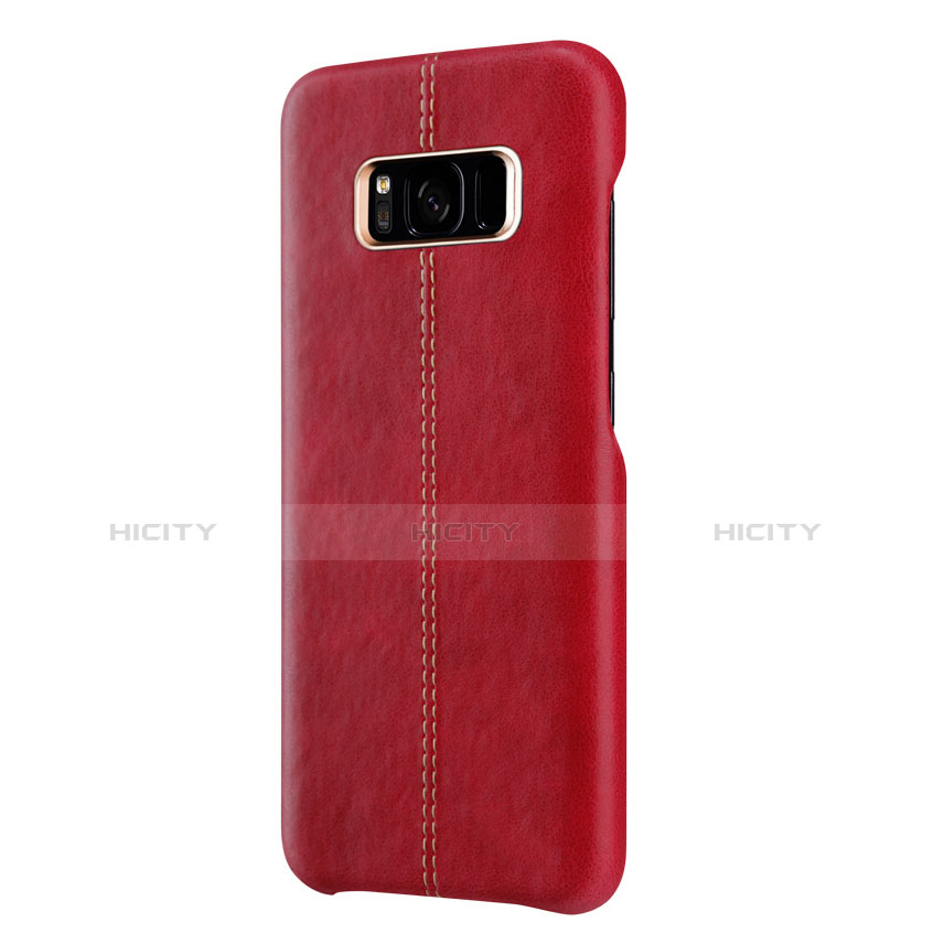 Coque Luxe Cuir Housse L01 pour Samsung Galaxy S8 Plus Rouge Plus