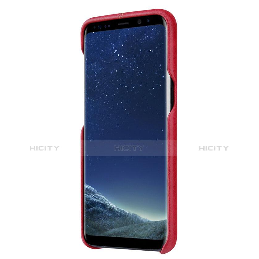 Coque Luxe Cuir Housse L01 pour Samsung Galaxy S8 Plus Rouge Plus