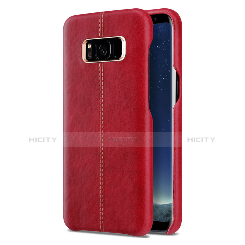 Coque Luxe Cuir Housse L01 pour Samsung Galaxy S8 Plus Rouge Plus