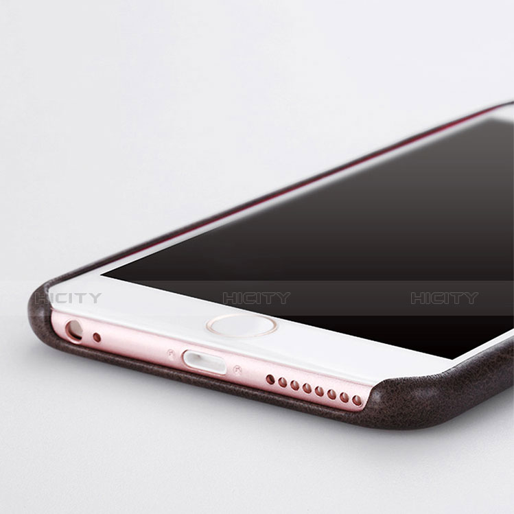 Coque Luxe Cuir Housse L02 pour Apple iPhone 6 Plus Marron Plus