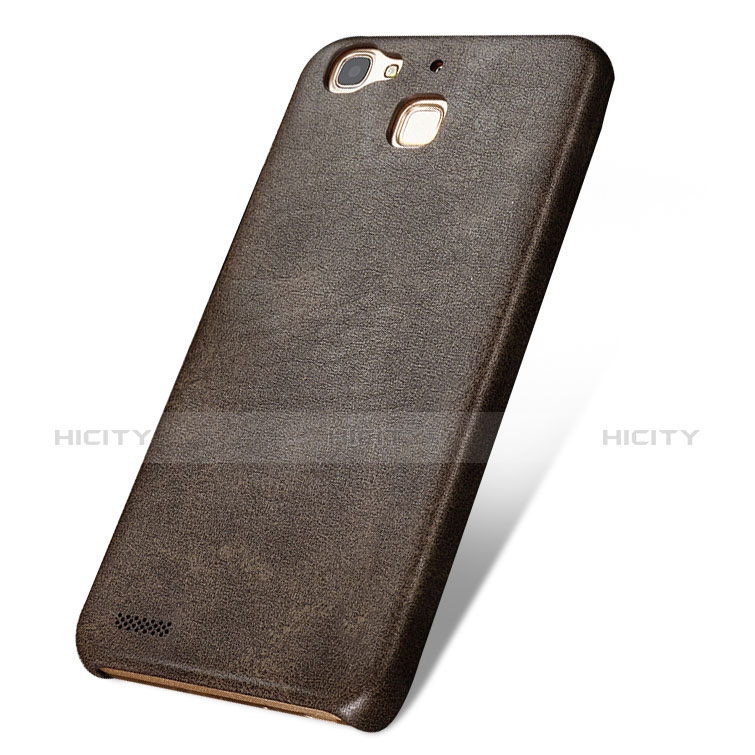 Coque Luxe Cuir Housse pour Huawei Enjoy 5S Marron Plus