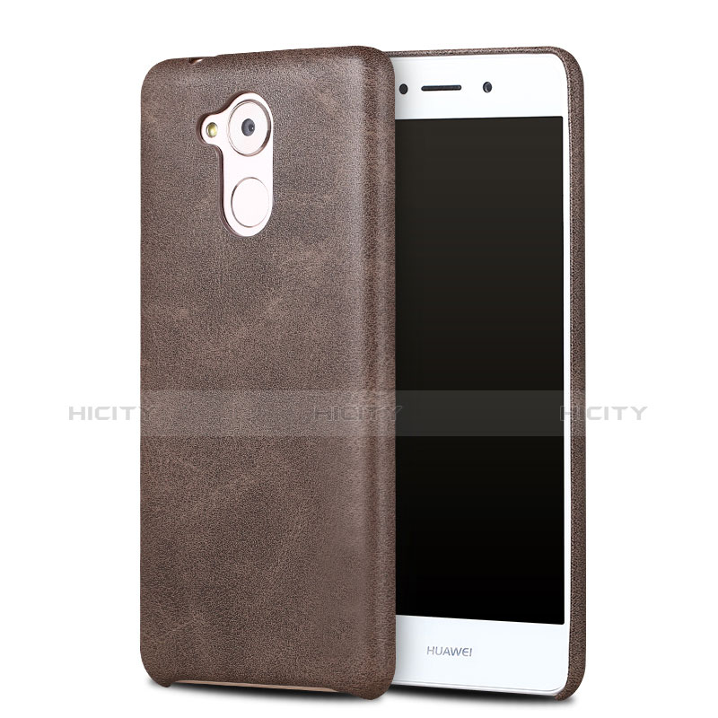 Coque Luxe Cuir Housse pour Huawei Enjoy 6S Marron Plus