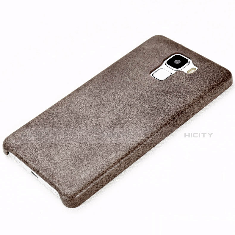 Coque Luxe Cuir Housse pour Huawei Honor 7 Marron Plus