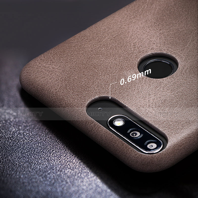 Coque Luxe Cuir Housse pour Huawei Honor 7C Marron Plus