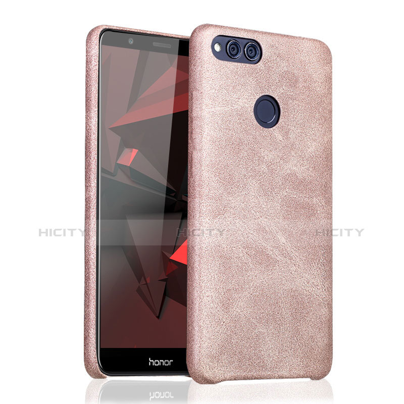 Coque Luxe Cuir Housse pour Huawei Honor 7X Or Plus