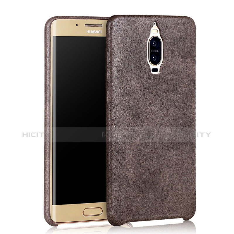 Coque Luxe Cuir Housse pour Huawei Mate 9 Pro Marron Plus