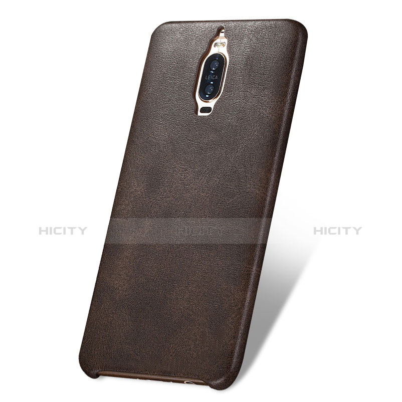 Coque Luxe Cuir Housse pour Huawei Mate 9 Pro Marron Plus