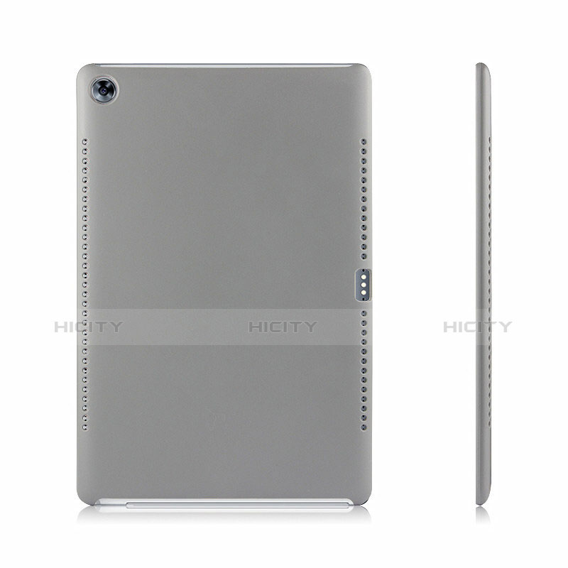 Coque Luxe Cuir Housse pour Huawei MediaPad M5 10.8 Gris Plus