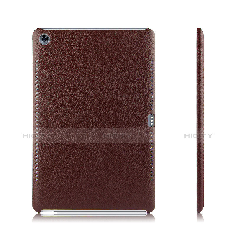 Coque Luxe Cuir Housse pour Huawei MediaPad M5 10.8 Marron Plus