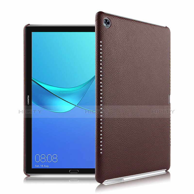 Coque Luxe Cuir Housse pour Huawei MediaPad M5 10.8 Marron Plus