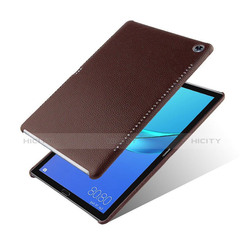 Coque Luxe Cuir Housse pour Huawei MediaPad M5 Pro 10.8 Marron Plus