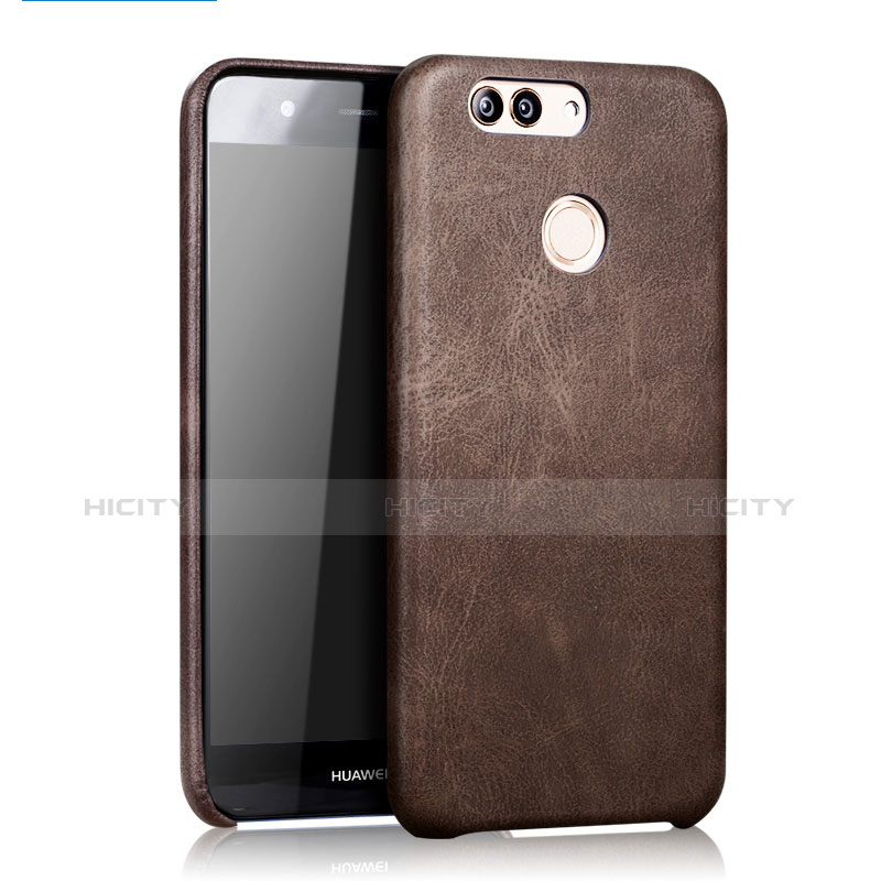 Coque Luxe Cuir Housse pour Huawei Nova 2 Marron Plus