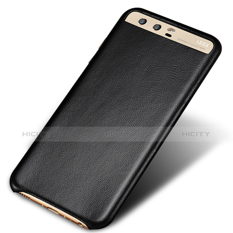 Coque Luxe Cuir Housse pour Huawei P10 Noir Plus