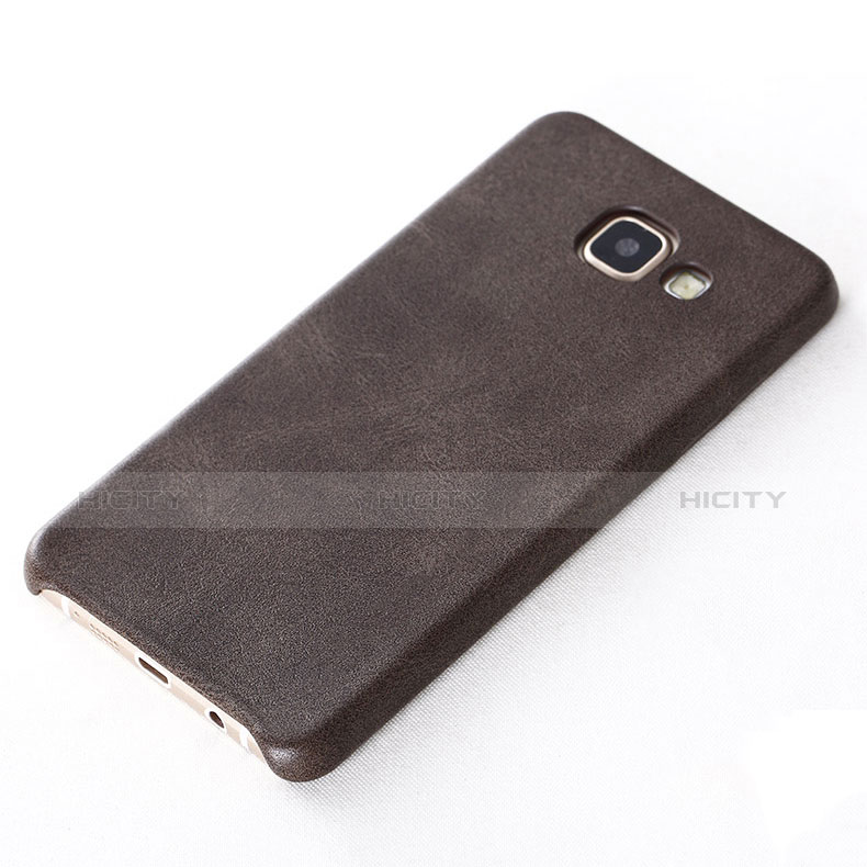 Coque Luxe Cuir Housse pour Samsung Galaxy A5 (2016) SM-A510F Marron Plus