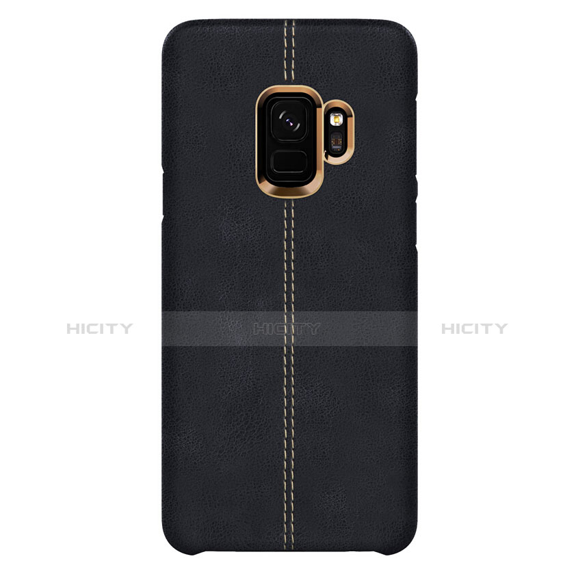 Coque Luxe Cuir Housse pour Samsung Galaxy S9 Noir Plus