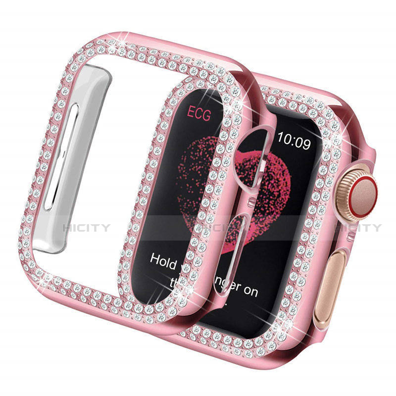 Coque Luxe Strass Diamant Bling pour Apple iWatch 5 44mm Plus