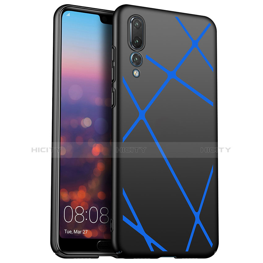 Coque Plastique Housse Etui Rigide Line pour Huawei P20 Pro Noir Plus