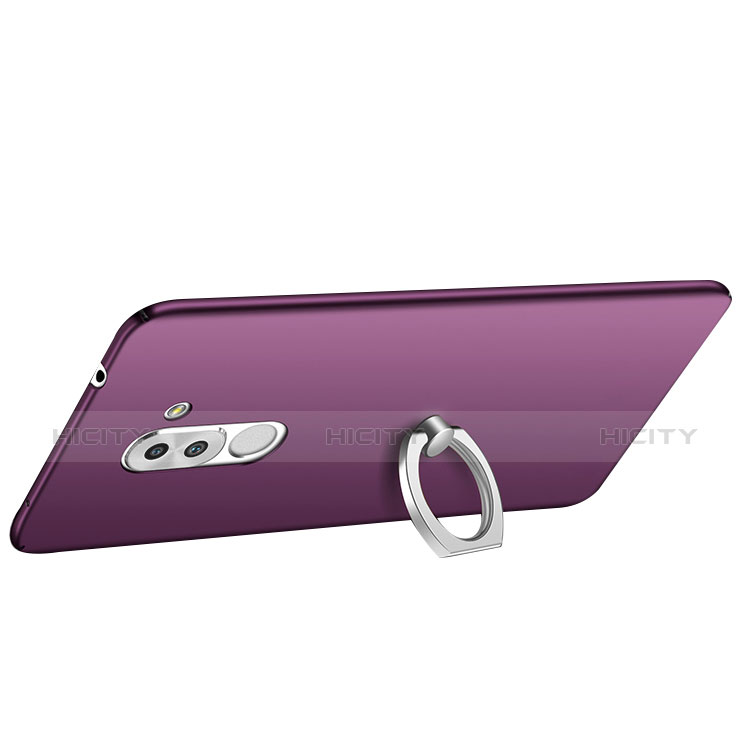 Coque Plastique Housse Etui Rigide Mat avec Support Bague Anneau A01 pour Huawei GR5 (2017) Plus